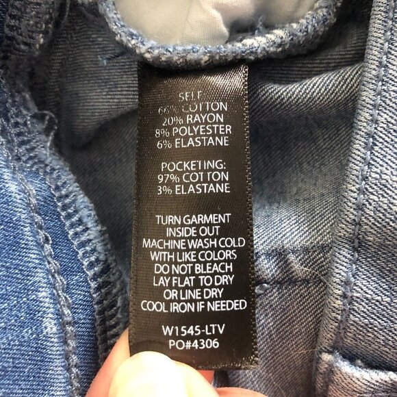 Betabrand Jeans Womens Medium Petite Blue Ankle Cropped Stretch Denim Pull On - Picture 8 of 10